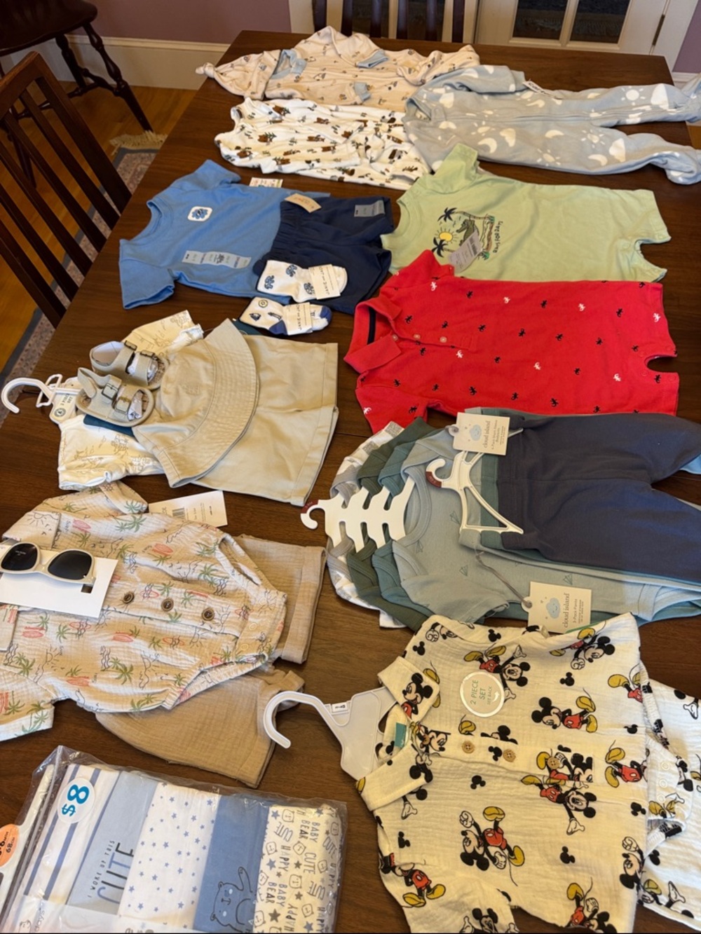 Pjs & Matching Set Bundle - Blue, Red, Green, Navy, Cream, Tan